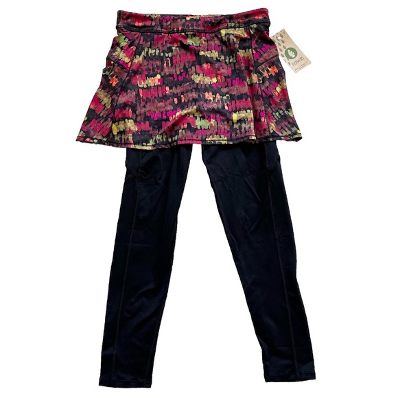 DONA JO NWT 2 IN 1 SKIRTED CAPRI SIZE MEDIUM UPF PICKLEBALL TENNIS ACTIVE - Picture 7 of 7